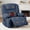 Forest Blue (Chenille), variant on Towallmark Rocker Recliner Chair with Heat and Massage, Plush Chenile Reclining Chair with Storage Armrest & Cup Holder, Remote Control, for Bedroom Home Theater, Dark gray (chenille)