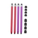 thumbnail image 1 of Lápiz óptico con pantalla táctil para tabletas y teléfonos con 8 puntas de goma suave MABOTO 2 rojo 2 morado, 1 of 6