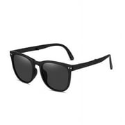 Polarized Sunglasses Foldable UV Protection Black Unisex Polarized Sunglasses for Campus Sports Cycling