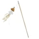 thumbnail image 1 of Juguete interactivo para gatos con plumas y palo de madera. Estimula los instintos naturales., 1 of 3