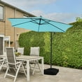 thumbnail image 5 of Ainfox 10ft Cantilever Offset Patio Umbrella with Sandbags Weighted Base and Cross Base - Outdoor Market Umbrella, Easy Tilt Adjustment,Blue, 5 of 7