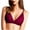 Wine, variant on VerPetridure Bras for Women Push Up Fashion Woman's Lace Active Bra Beauty Back Wrap Hollow Out Bra Underwear