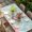 Green, variant on Bunny Easter Table Cloths for 4 Foot Rectangle Tables, Pink Blue Eggs Tulips Floral Rabbit Wooden Patio Waterproof Elastic Fitted Tablecloths, Washable Rectangular Table Cover for Camping
