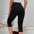 thumbnail image 6 of Drovellove Women's Plus Size High Waisted Capri Leggings with Pockets – Slim Fit Yoga Pants for Workout, Running, or Casual Summer Style, 6 of 9