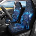 thumbnail image 2 of POLERO Blue Rose Vehicle Seat Covers for SUV Sedan, Set of 2 Decorative Front Seat Cover Stretchable Anti-Slip Car Seat Covers for Front Cushion & Backrest Protector, 2 of 12