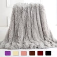 thumbnail image 1 of ANMINY Faux Fur Blanket Soft Warm Reversible Fluffy Bed Sofa Couch Throw Twin Shaggy Blanket, 1 of 6