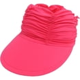 thumbnail image 4 of Womens Visor Sun Hat Wide Brim Cool Adjustable Summer UV Protection Visor Hat for Beach Sport Golf Travel Outdoor, 4 of 7