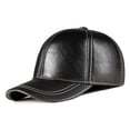 thumbnail image 4 of Spring Genuine Leather Baseball Cap In Men Brand New Warm Real Cow Leather Caps Hats ,Premium Material, 4 of 6