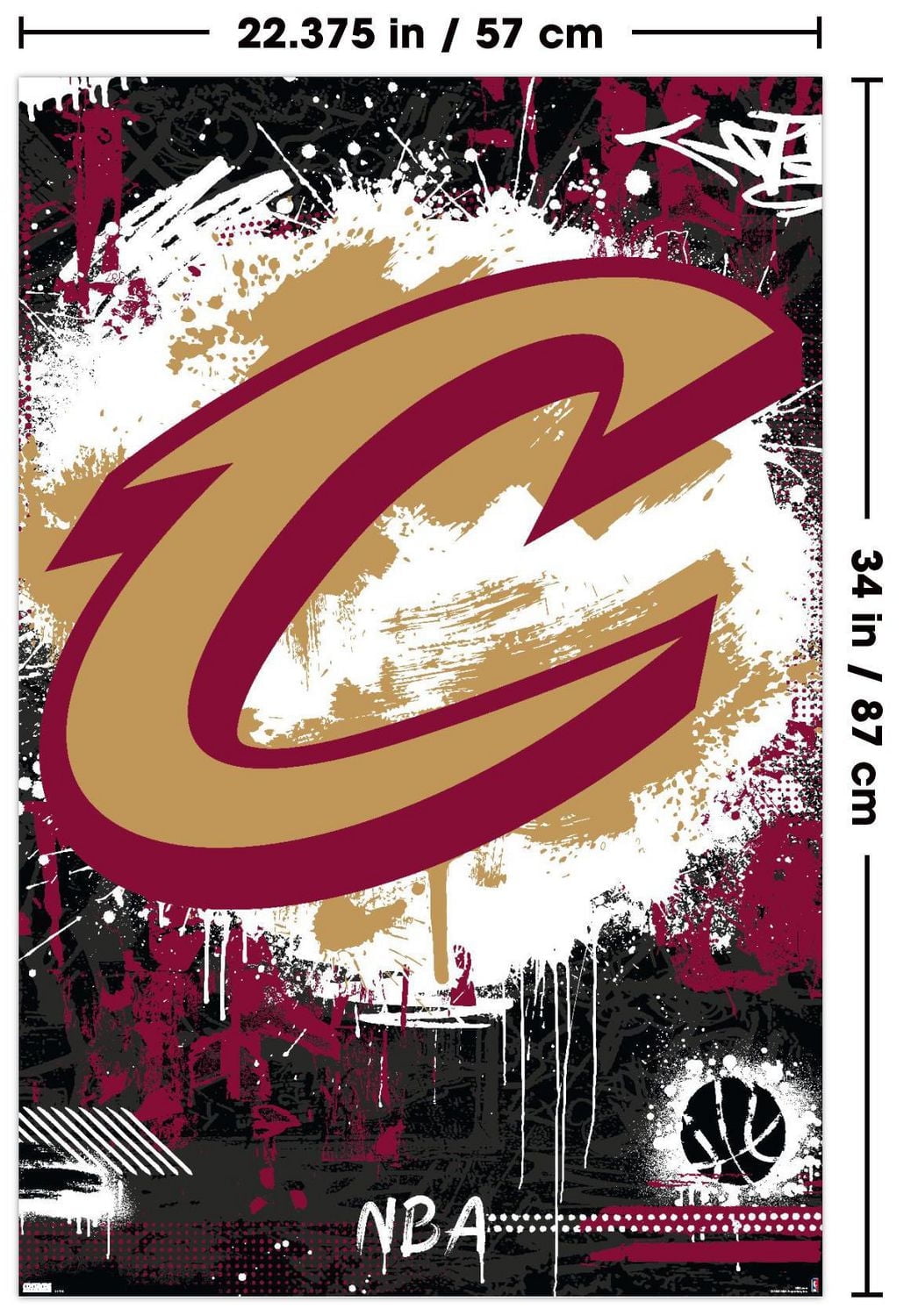 WNBA Indiana Fever - Caitlin Clark 25 Wall Poster, 22.375" x 34"