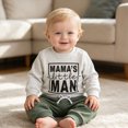 thumbnail image 3 of Vedolay Toddler Boy Clothes Baby Boys Cotton Fall Winter Long Sleeve Letter Print Sweatshirt+Sweatpant Set Infant Outfits（Grey,2-3 Years）, 3 of 9