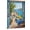 Frame-style, variant on Mediterranean Canvas Wall Art Print Lemon Tree Seascape Painting Coastal Greek Village Ocean View Blue White Home Decor for Living Room Bedroom Kitchen