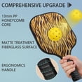 thumbnail image 4 of Pickleball Paddles Set Of 1, Fiberglass Surface, Animal, Leopard Print, 1 Paddle, 2 Balls & Bag, 4 of 5