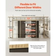 thumbnail image 6 of KFFKFF Pocket Door Frame Kit for 48-72 in Wide and 80 in High Doors, Features Two-Way Soft Close Mechanism, Smooth and Quiet Sliding, Simple Installation, Made of Wood and Galvanized Steel, 6 of 9