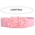 thumbnail image 5 of Dress Choice Women's Elastic Stretch Wide Rose Double-Chiffon Flower Waist Belts for Dress, 5 of 8