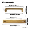 thumbnail image 2 of Goo-Ki 5''(128mm) Hole Centers Antique Brass Cabinet Pulls with Long Backplate, Zinc Alloy Cabinet Drawer Handles for Dresser,Wardrobe,Cupboard,Cabinet Hardware,2 Pack, 2 of 4
