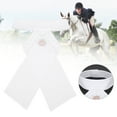 thumbnail image 3 of Cravate de Cheval, Blanc Adulte Équitation Peigné Coton Cravate Cravate Équestre Équipement d'Équitation, 3 of 8