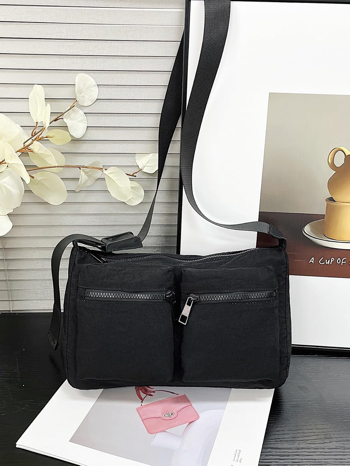 Crossbody Bags for Women Casual Cross Body Purse with Multiple Pockets For Work Travel Workout