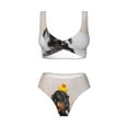 thumbnail image 4 of Rocae Dachshund Sitting in Bathtub for Bikini Set for Women Two Piece Sexy High Swimsuits Split Crossover Bikini Small, 4 of 9