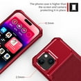 thumbnail image 5 of Cowithday for iPhone 15 Plus Wallet Case, RFID Blocking Card Holder Slot Kickstand Magnetic Button Closure Women Men Heavy Duty Shockproof Rugged Back Cover for iPhone 15+ 5G 6.7" 2023, Red, 5 of 7