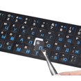 thumbnail image 1 of 2 Pegatinas De Teclado Ruso, Pegatinas De Letras De Teclado Cirílico, Fondo Negro Con Letras Azules/Blancas, Pegatinas De Letras De Teclado Para Portátil, Portátil, Teclado De Computadora De Escritori, 1 of 5