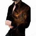 thumbnail image 1 of Camisas de leopardo de lujo para hombre, camisas de moda, camisas hawaianas de manga larga, blusas de playa con cadena dorada, ropa para hombre, Camisa Voion para hombre, 1 of 6