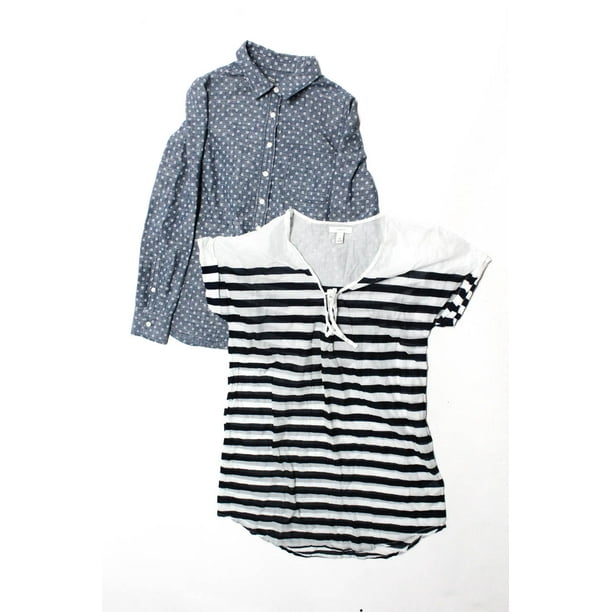 J Crew Pre Owned J Crew Womens Striped Button Up Blouse Size 2 Extra Small Lot 2 Walmart Com Walmart Com J Crew Pre Owned J Crew Womens Striped Button Up Blouse Size 2 Extra Small Lot 2 Walmart Com Walmart Com