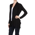 thumbnail image 3 of Women's Open Front Long Sleeve Lightweight Soft Basic Cardigan, 3 of 4