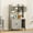 Gray, variant on IdealHouse Cat Litter Box Enclosure with Storage Shelves & Doors, Large Hidden Cat Litter Box Cabinet, Wooden Pet Washroom with Scratching Pad, Modern Litter Box Furniture, Grey