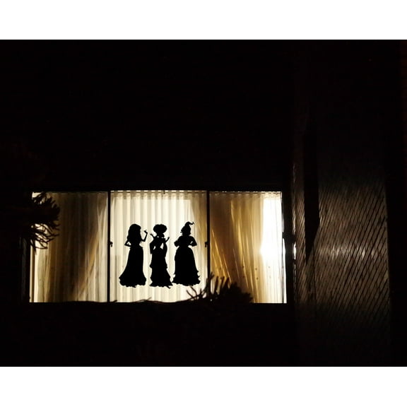 Halloween Large Sanderson Sister Window Cling Silhouette SET |Window Decal|Window Cling silhouette|Halloween Decal