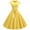 #7-Yellow, variant on Pntutb Flash Picks! Womens Vintage Short Sleeve Swing 50S Housewife Casual Evening Party Prom Dress