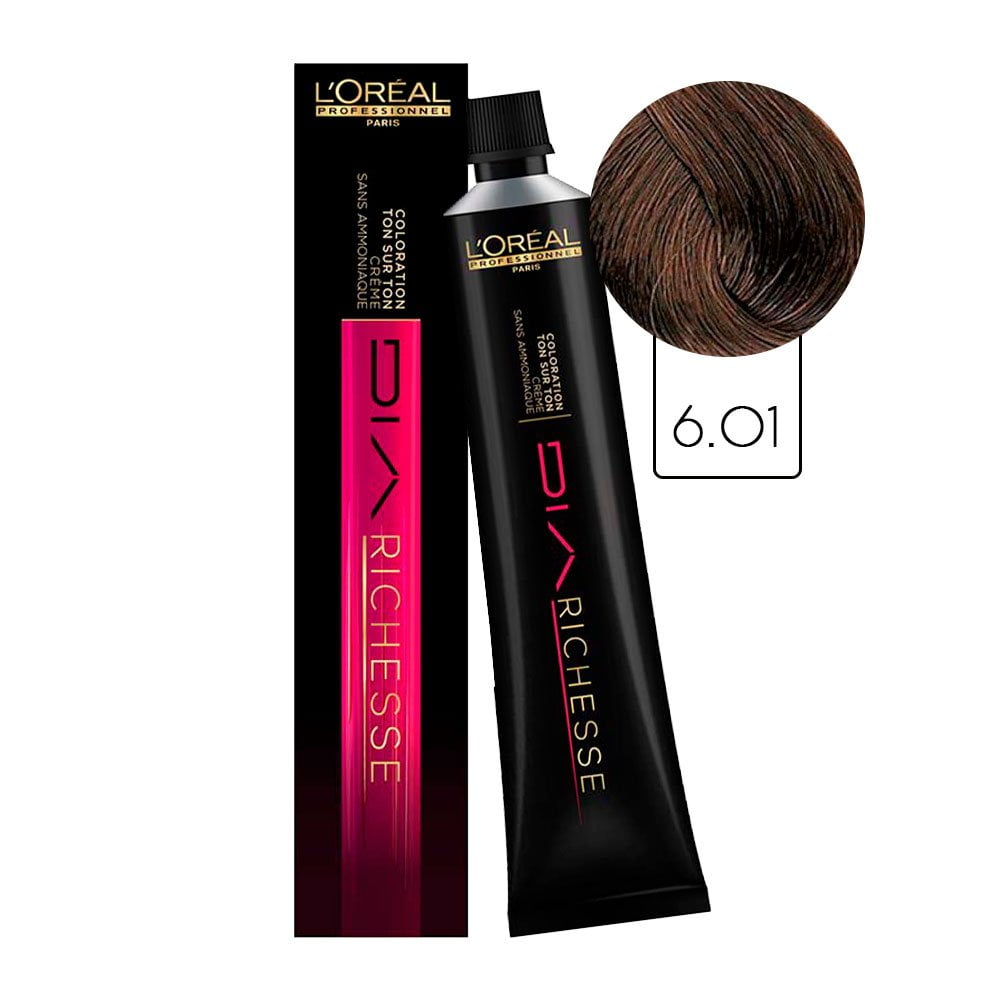 Dia Richesse # 6.01 - Dark Natural Ash Blonde by L'Oreal Professional for  Unisex - 1.7 oz Hair Color