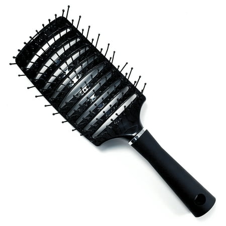 Large Curved Vent Brush by Better Beauty Products, Anti-static, Volume Enhancing Vented Hairbrush for Blow Drying and Detangling, for Women and Men, Professional Salon Brush, (Best Way To Blow Dry Hair For Volume)