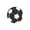 Black A-BK, variant on karymi Set of 16 Mirrored Acrylic Soccer Ball Wall Decoration Stickers, 11.81 Inch Each, Sports Themed Self Adhesive Removable Decals for Room Living Room Bedroom Game Room Decor Home Decor
