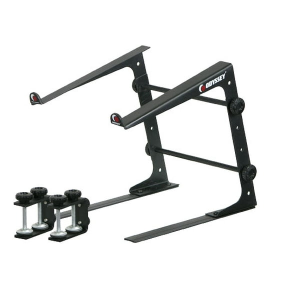 Odyssey LSTAND Laptop Stand Pro DJ Computer Bracket w/ 3 Configurations - Black