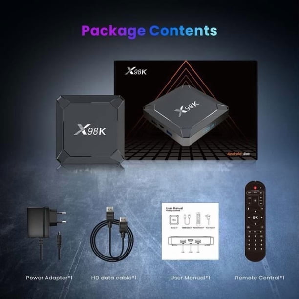 Android TV Box, IPTV Box 4GB+32GB RK3528 Quad-Core Support 8k HD
