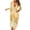 Yellow, variant on Hinvhai Plus Size Dress for Women Clearance Woman V-Neck Long Sleeve Dress Summer Solid Loose Lace Comfy Dress Yellow 10(XL)