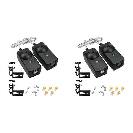 4Pcs Garage Door Opener Sensor Beam Eyes Fit for with Brackets