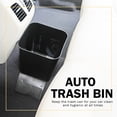 thumbnail image 5 of Haussimple Car Trash Can Spill-Proof Garbage Bin Auto Interior Organizer with Stabilty Flap (Black), 5 of 11