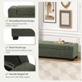 thumbnail image 5 of 50" Ottoman Bench in Textured Fabric, Rectangular Design with Hinged Lid for Seating, Footrest, and Hidden Storage, Perfect for Living Room, Bedroom, or Entryway, 5 of 9