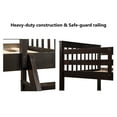 thumbnail image 5 of Twin Over Full Bunk Bed with Ladder Solid Wood Bunk Bed Frame with 2 Storage Drawers, 5 of 7