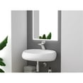 thumbnail image 2 of Rosaria Oval Ceramic Wall Mount Bathroom Sink in Matte White, 2 of 13