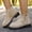 Beige, variant on Boots for Women Non Slip Side Zipper Round Heel Versatile Block Heel Boots Fall Winter Comfortable Outdoor Fashion Shoes Khaki 7 Wide（EU:38）