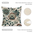 thumbnail image 4 of stylized floral designs Linen toss pillowcase decoration pillowcase gifting preferred 24x24 inch cushion cover 2 sets sofa pillowcase sofa bedroom living room car, 4 of 8