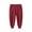 Red, variant on Bellafa Little Boys Girls Cotton Elastic Sweatpants Active Jogger Pants 1-pack For 2-8 Years Kids Lounge Pants with Pockets
