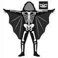 thumbnail image 4 of Gunia Kids Boys Halloween Bat For Boys Girls Glow In The Dark Skeleton Cosplay Role Play Dress Up Outfits Stage Performance Holiday Party Wear,Black, 4 of 7