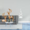 thumbnail image 2 of Estatua de escultura de ciervo,Estatua de ciervo,adorno de mesa,decoración del hogar,Colecciones de decoración de figuras de pareja de renos enamorados,Escultura abstracta de fuego,Estatua de, 2 of 8
