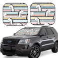 thumbnail image 6 of Kdxio Cartoon Dinosaurs Print 2-Piece Sun Shade Front Windshield - Foldable Car Front Window Sunshades For Most Sedans Suv Truck, 6 of 6