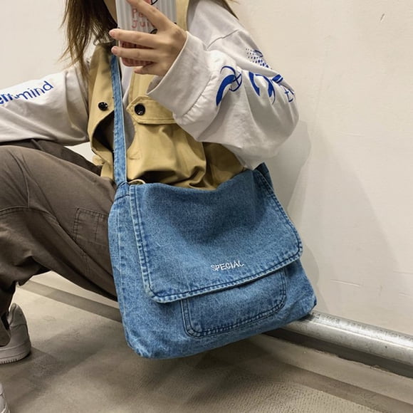 BESTYASH 1Pack Small Crossbody Bags For Women Denim Carry Electronics Shopping