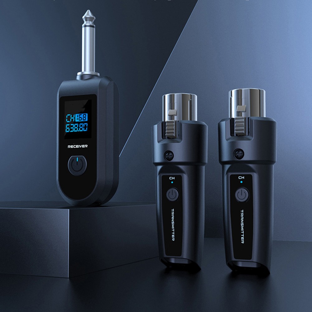 AFQH Wireless Guitar UHF XLR Adapter Transmitter Receiver Mic Set For Mic Audio Mixer Wireless Systems Pro Audio Equipment