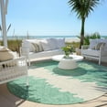 thumbnail image 6 of Addison Rugs Chantille Indoor/Outdoor Transitional Stripes Sage Washable Round Rug, 8' x 8', 6 of 6